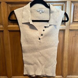 Madewell Ribbed Beige Tank Top